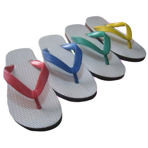 Daily Wear Lightweight Slip Resistant Plain Rubber Flip-Flop Slippers For Kids