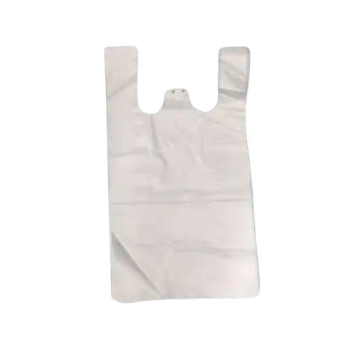 Plain White LDPE W Cut Pick Up Bags With Thickness 0.02 mm