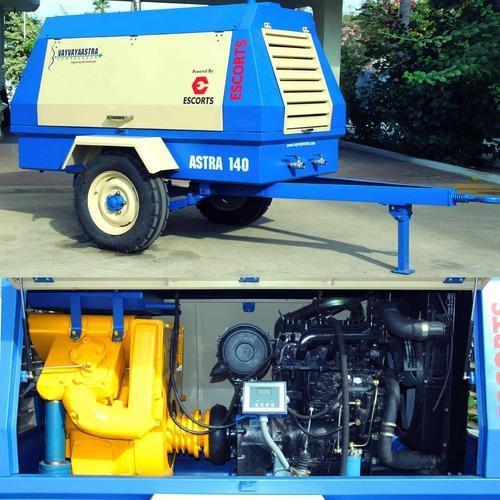 Portable Diesel Engine Driven Air Compressor With Output Pressure 68