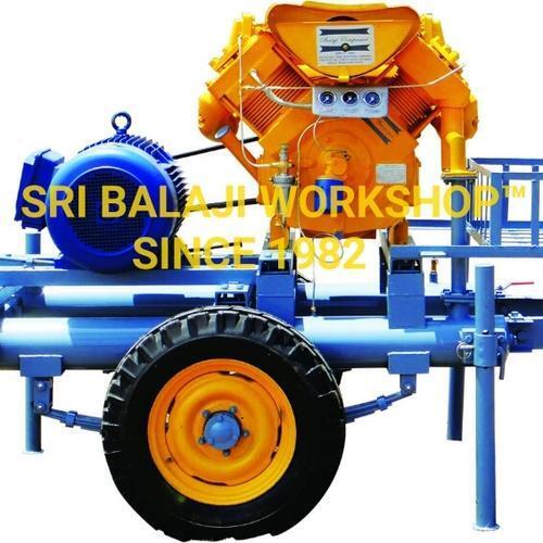 Reciprocating Electric Motor Driven Air Compressor With Discharge