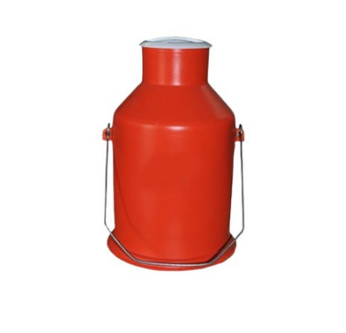 Red 10 Liter Capacity Unbreakable Polyethylene Plastic Milk Can