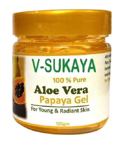 120 Grams Pack Aloe Vera And Papaya Herbal Gel For Young And Radiant Skin Grade: Cosmetics