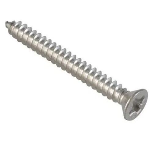 Silver 2.2 Inches Rust Proof And Galvanized Round Head Stainless Steel Screw