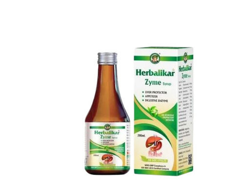 250 Ml Herbalikar Zyme Enzyme Syrup For Simplifies Digestion