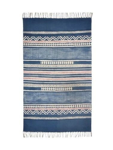 36 X 60 Inches Rectangular Designer Printed Cotton Handloom Rugs Back Material: Canvas Latex