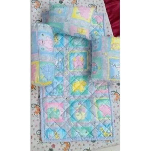 4Mm Thickness Washable Combed Yarn Type Pure Cotton Printed Baby Bedding Sets Thickness: 4 Millimeter (Mm)