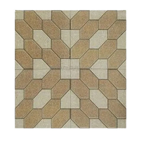 Brown And Cream 8 Mm Thickness Gloss Finished 3D Ceramic Floor Tile, Size 6 X 12 Inches