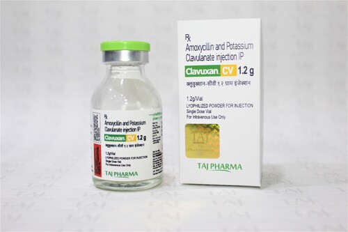 अमोक्सिसिलिन और पोटेशियम क्लावुलनेट एंटीबायोटिक इंजेक्शन आईपी 1.2 ग्राम