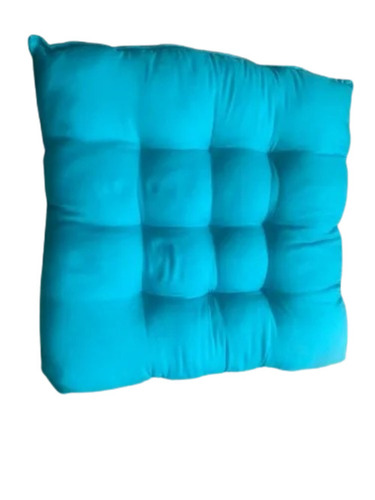 Chair Cushions - Cotton, 15x15 Inches, Sky Blue | Soft, Breathable, Fade & Wrinkle Resistant