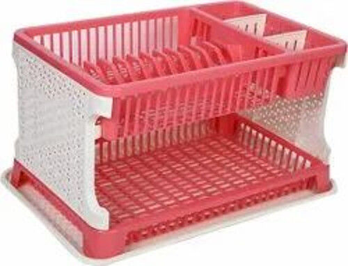 As Shown In The Image Rectangular Lightweight Rigid Hardness Plain Plastic Kitchen Rack