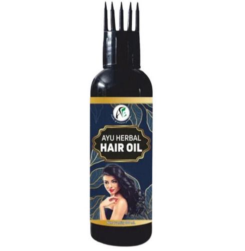 Black Smoothen Slap And Reduce Hair Fall Ayu Herbal Hair Oil 60Ml Pack