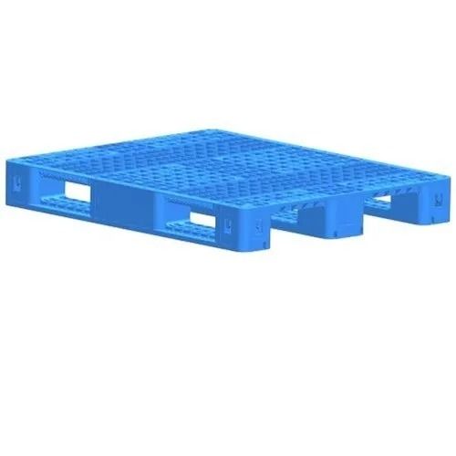 Blue 1200X1000X160 Mm Sturdy Collar Pallet Long-Lasting Polished Plastic Pallet 