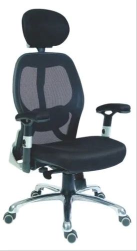 18 Kilograms Nylon 115*65 Cm Modern Machine Cutting Metal Finish Black Mesh Chair