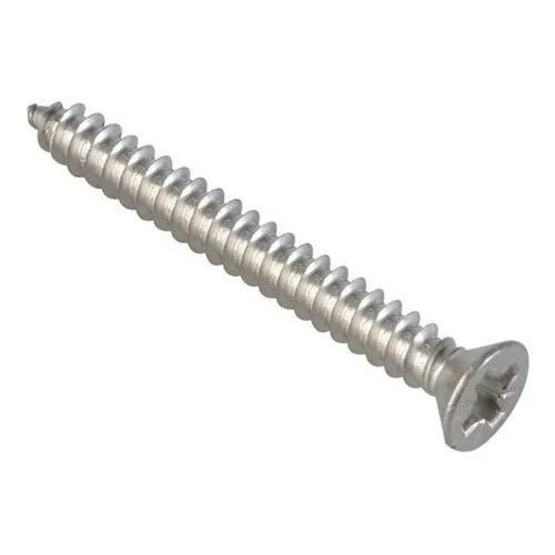 Silver 4 Centimeter Round Head Carbon Steel Chipboard Screws