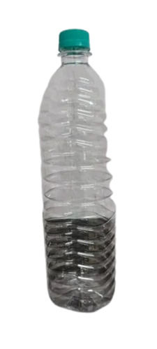 4 X 10 Inches Round Screw Cap Transparent Plastic Mineral Water Bottle
