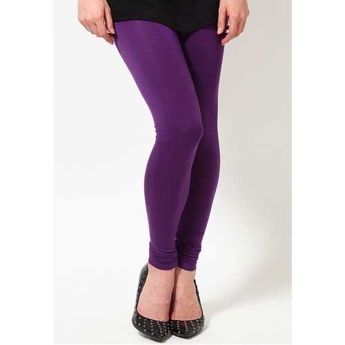 Casual Wear Ladies Machine Made Purple Lycra Legging