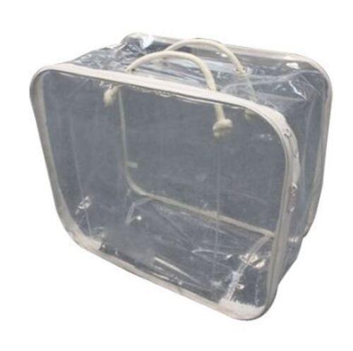 Flexiloop Handle Polypropylene Plastic Transparent Bag For Blanket Packaging Design: Zipper Closure