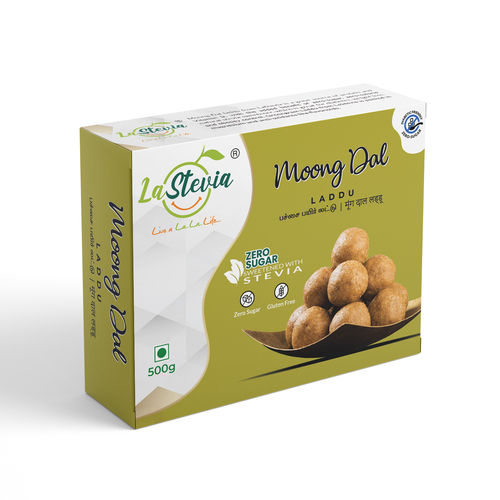 Gluten Free And Zero Sugar Based Moong Dal Laddu - 500g