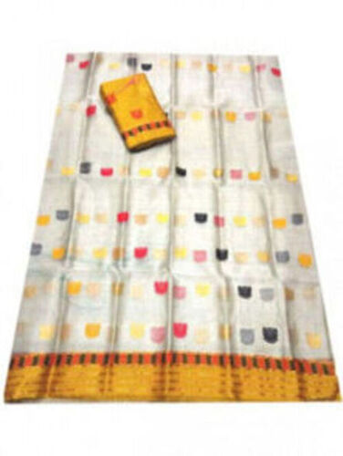 Traditional Wear Lightweight Skin-Friendly Breathable Mekhela Chadar Ladies Saree