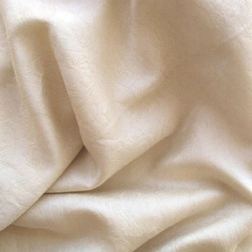 Cream 200 Gsm Soft And Shrinkage Resistance Plain Blend Cotton Fabric