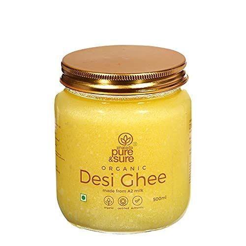 500Ml Pure And Sure Yellow Light Organic A2 Desi Ghee Age Group: Adults