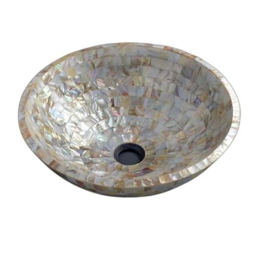 Multicolor 570 X 370 X 170 Millimeters Round Wall Mounted Marble Wash Basin