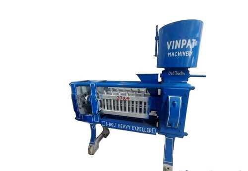 Vinpat Heavy Duty Oil Expeller - 80 Kg/Hour Production, 1100 Kg Weight, 10 Hp Motor Required, Suitable for All Seed Types, Chamber Size 27 X 4