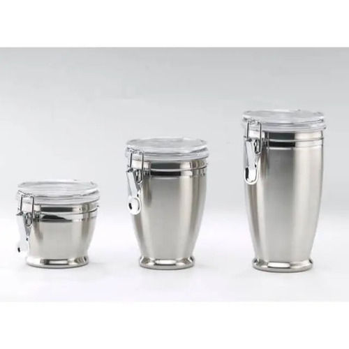 Cass-04 Clear Canister With Mild Steel Lid