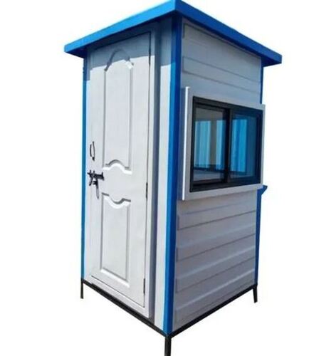 Frp Portable Cabin For Guard House  - Color: White And Blue