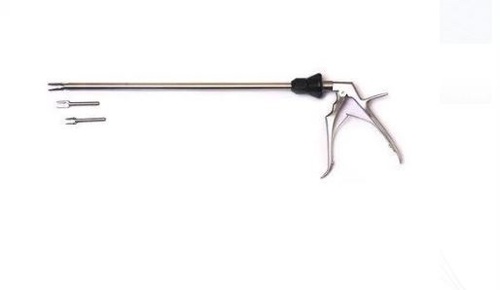 Laparoscopic Clip Applicator - Stainless Steel, Standard Size, Silver Color | High Strength, Shock Resistant, Lightweight, Easy to Use, Manual Operation