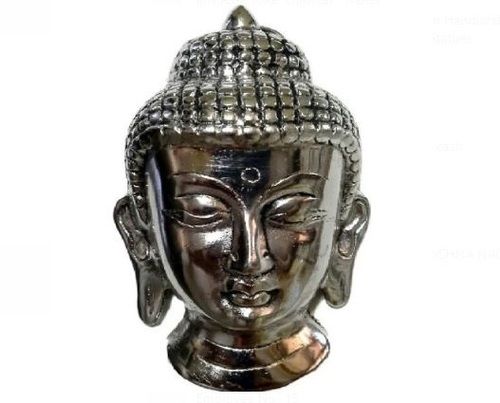 Polished Silver Plated Metal Buddha Head Statue Memory: 32 Gigabyte (Gb)