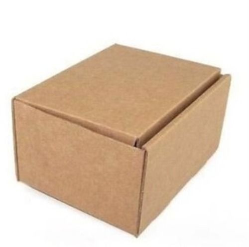 Brown 12 X 8 Inches Plain Square Shape Matte Lamination Corrugated Shoe Box