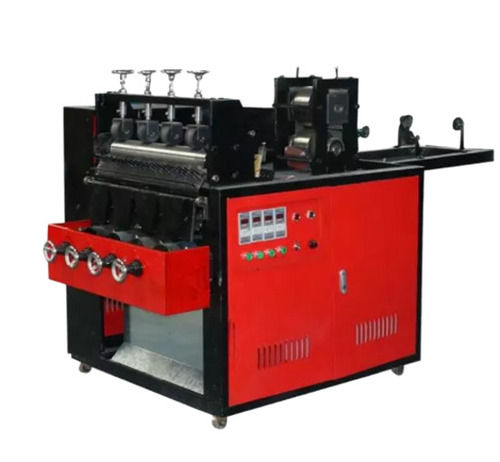 Red And Black 220 Voltage Paint Coated Mild Steel Semi Automatic Scrubber Making Machine