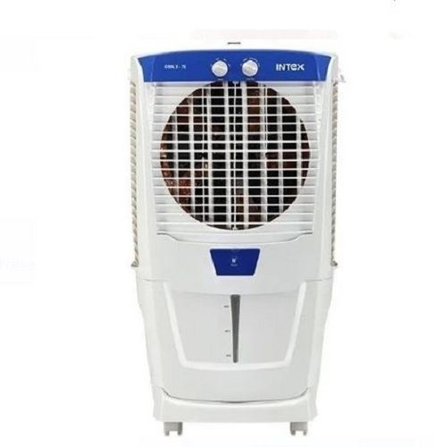 White And Blue 240 Volt 190 Watt Floor Standing Plastic Body Dessert Air Cooler