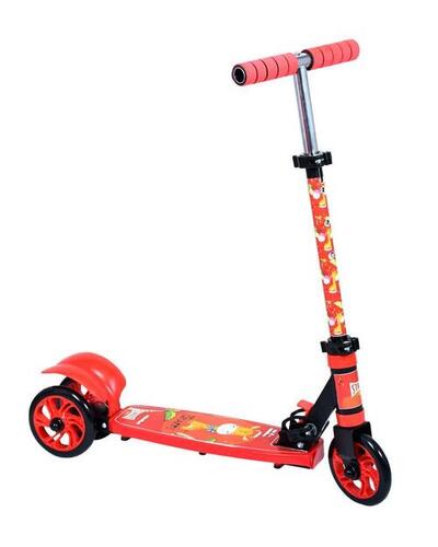Mild Steel And Plastic 2 Wheel Pink Kids Scooter Toy