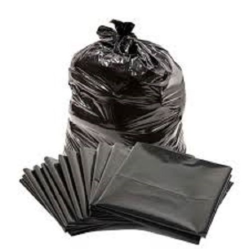 Black Plastic Easy To Use 100% Recycled Plastic Garbage Bags