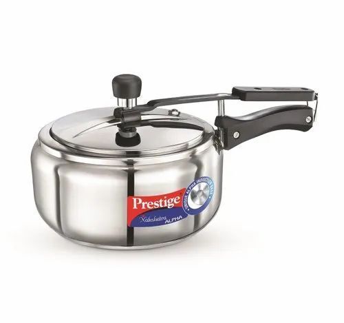 Prestige Nakshatra Alpha Stainless Steel Pressure Cooker, 3.5 Litres