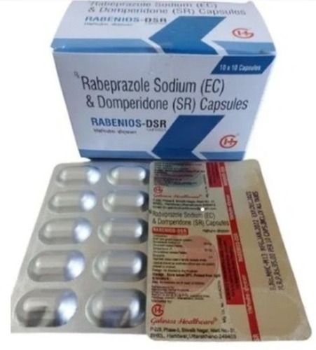 Rabeprazole सोडियम (Ec) और Domperidone (Sr) कैप्सूल, 10X10 कैप्सूल का पैक सामान्य दवाएं