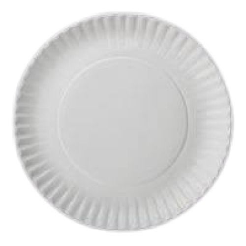 Round Shape Plain Pattern 12 Inch Size Disposable Paper Plates