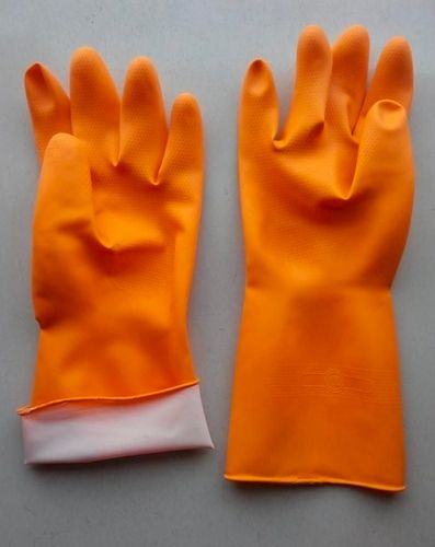 Transparent Rubber Full Finger Hand Gloves For Construction Site Use