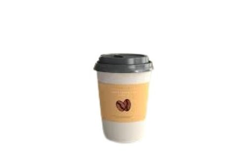 White With Yellow Strong And Leak Proof Disposable Paper Cups For Parties And Events