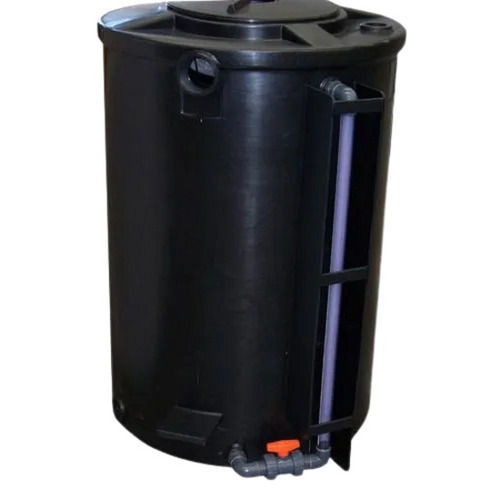 Black 1000 Liter Industrial High Density Poly Ethylene Storage Tank