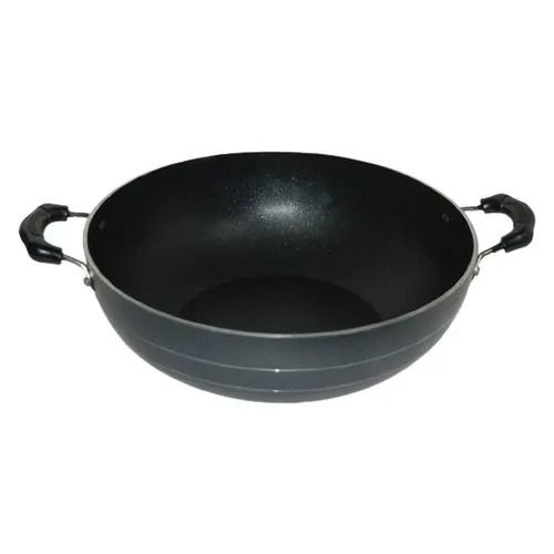 2.9 Mm Solid Cd-Bottom Non-Sticky Jumbo Aluminium Kadai For Kitchen Interior Coating: Non-Stick Coating