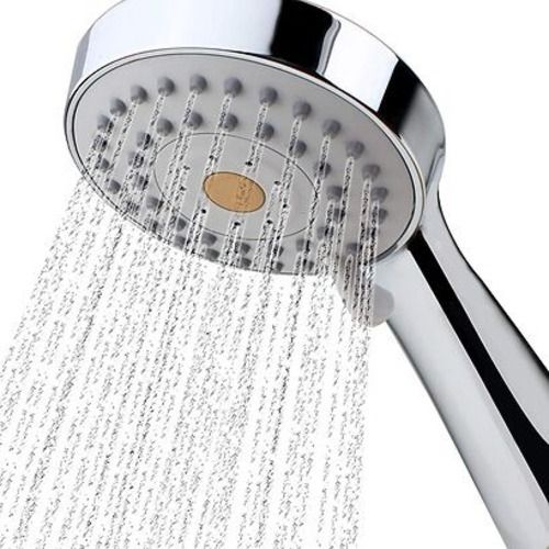 Silver 5.9 Inches Size Round Satin Finish Brass Bathroom Shower