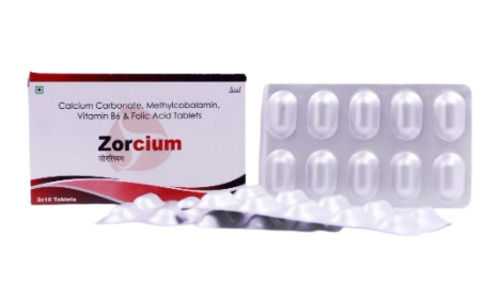 Calcium Carbonate Methylcobalamin Vitamin B6 and Folic Acid Tablets