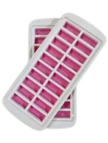 Light Weighted Crack Resistant Plastic Non Sticky Silicone Ice Cube Tray With 20 Boxes
