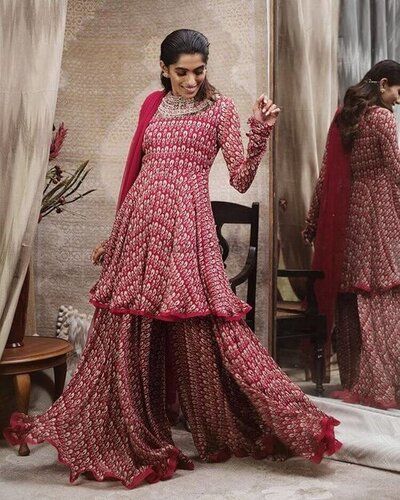 Beautiful Embroidery Party wear Kids Top Sharara dress – mahezon