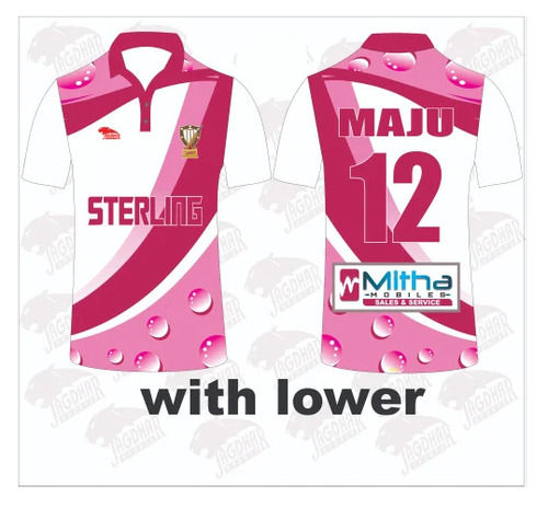 Mens Printed Sports Wear Dry Fit Cricket Jersey And Lower Set 
