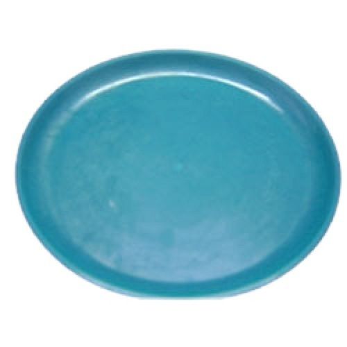 Green Plain 12 Inch Round Shape Stackable Plastic Plate For Serving Food