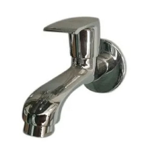 Silver Wall Mount Glossy Finished Stainless Steel Bib Cock Taps